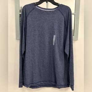 Roundtree & Yorke men’s heather blue soft touch long sleeve large shirt …